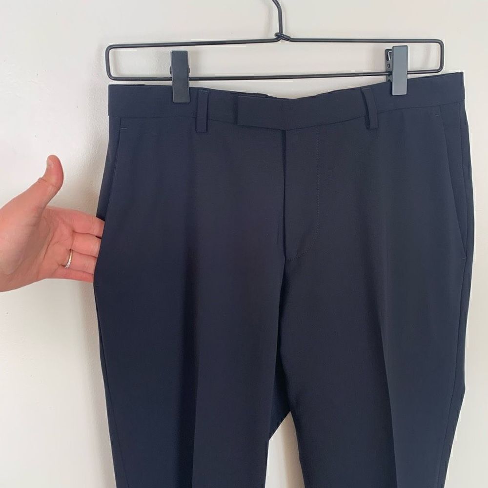 HUGO Boss men’s navy wool dress pant The Jam75/Sharp3 28” inseam - Picture 5 of 15